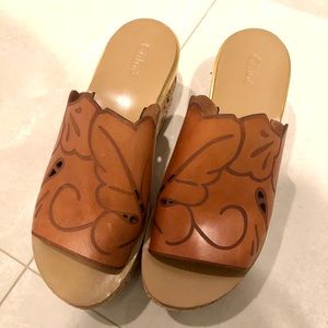 CHLOE Camille Wedge Sandals